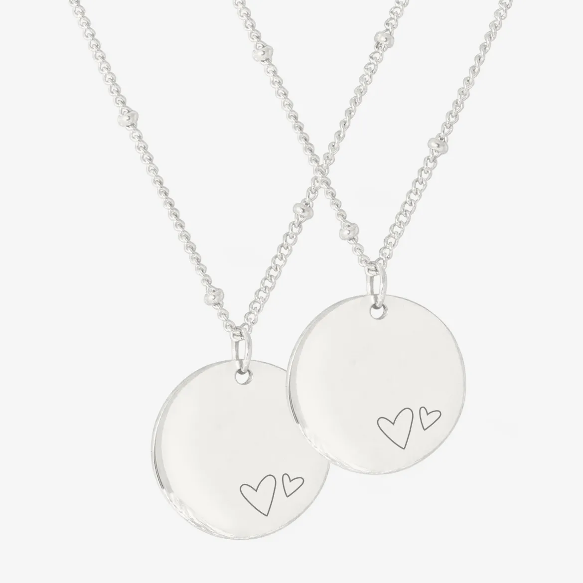 Mother u0026 Daughter Necklace Bundle Silber