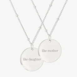 Mother u0026 Daughter Necklace Bundle Silber