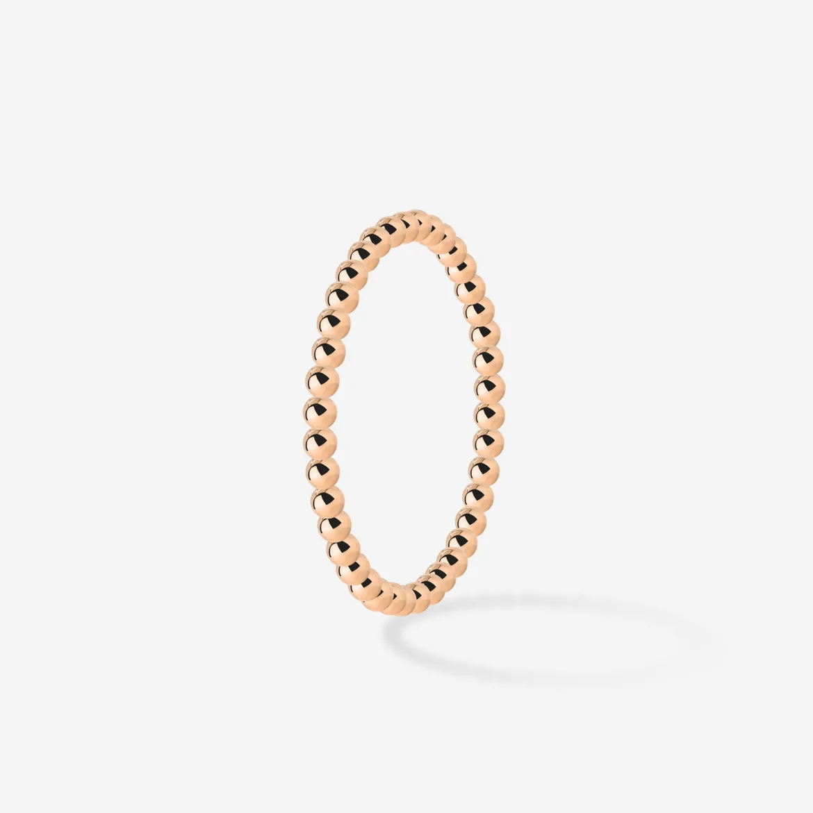 Narrow Sphere Ring Roségold