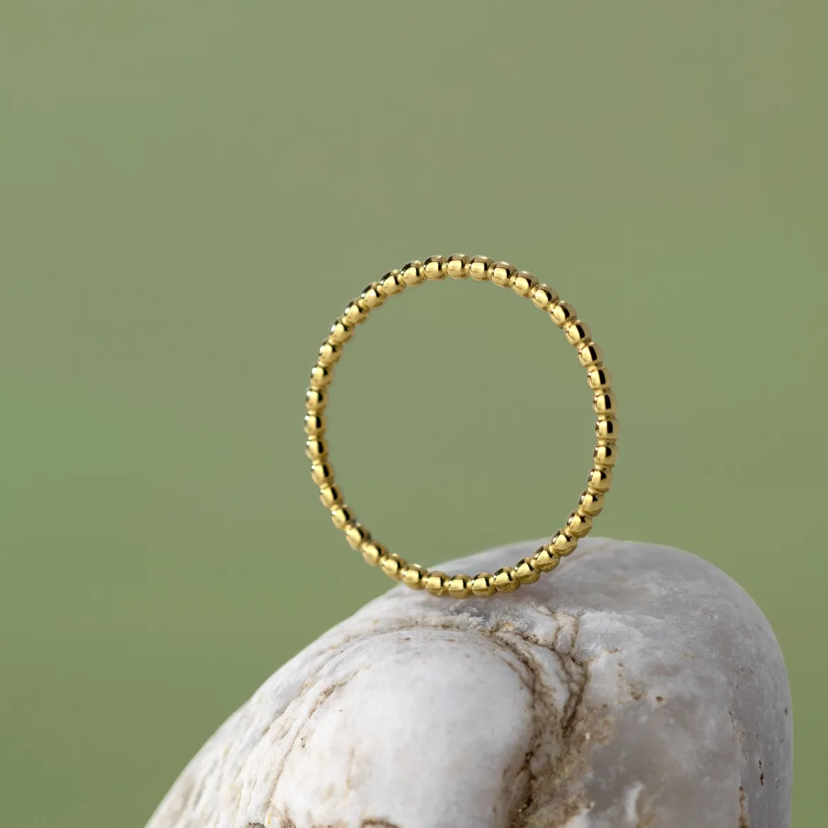 Narrow Sphere Ring Roségold