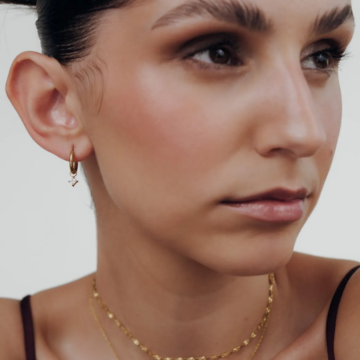 North Star Hoop Set Small Gold