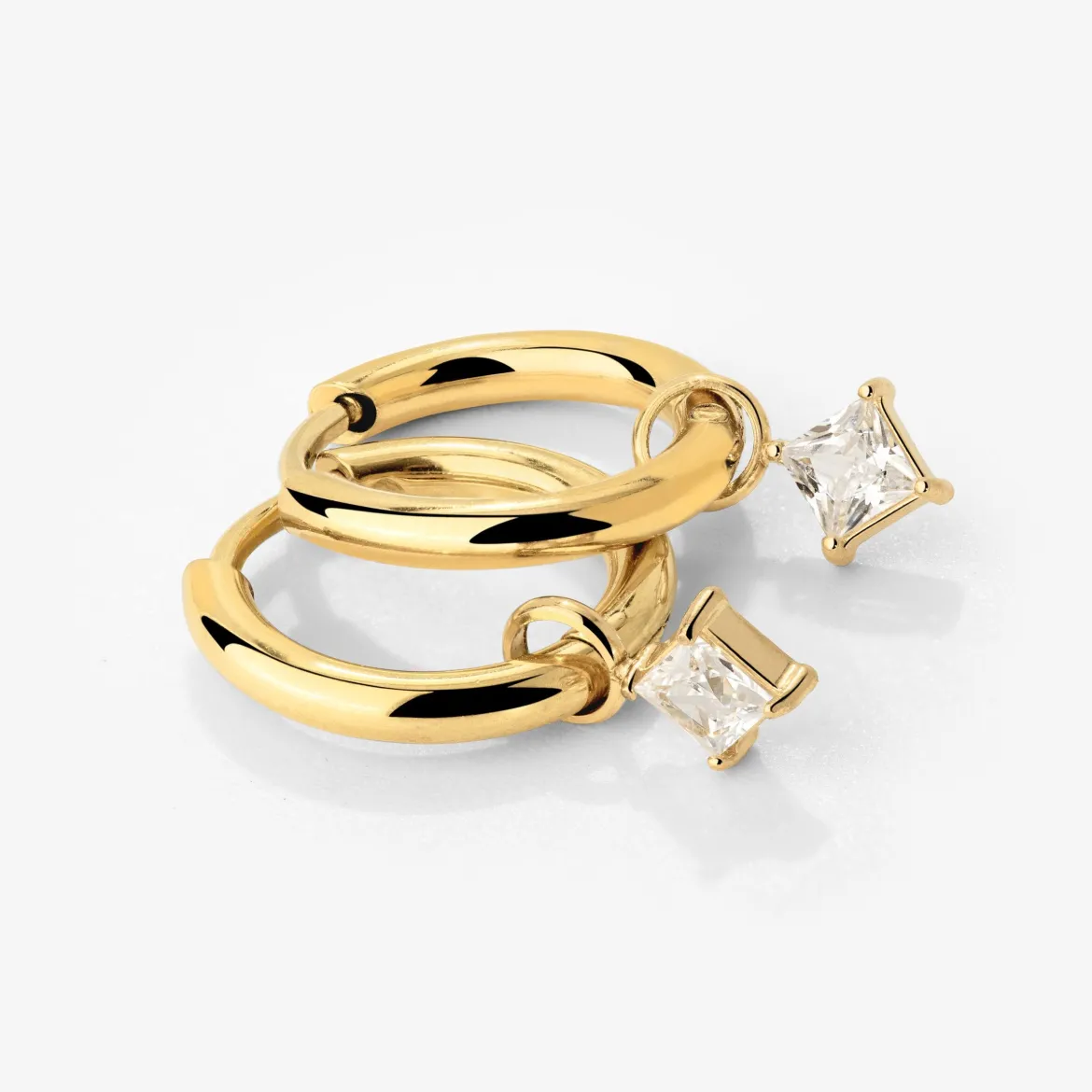 North Star Hoop Set Small Gold