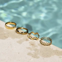 Ocean Depth Ring Gold