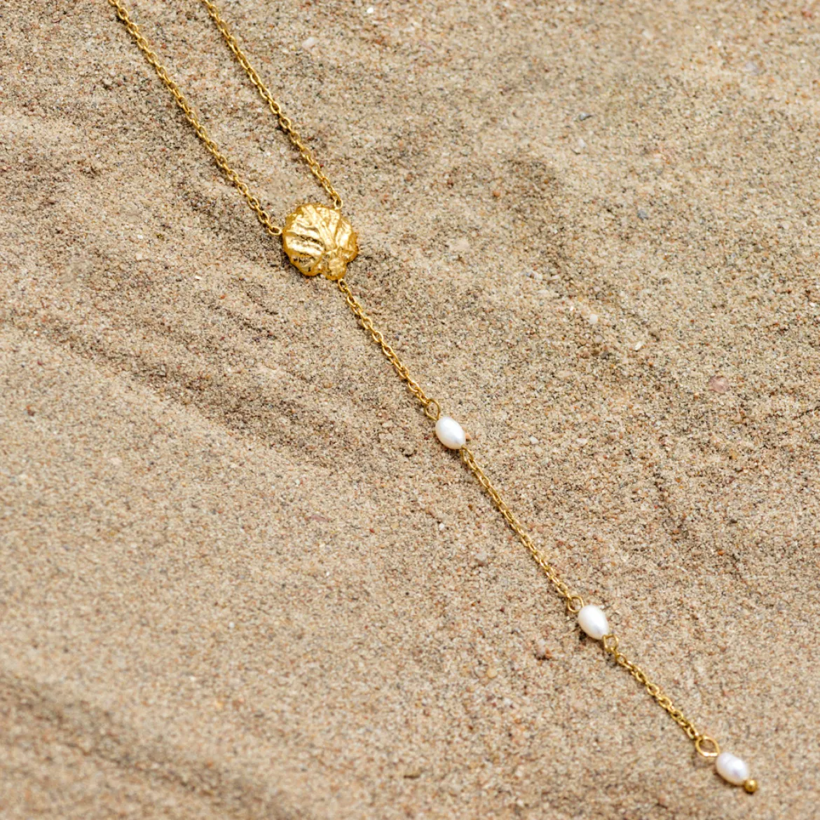 Ocean Lovers Y-Necklace Gold
