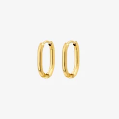 Oval Hoops Baby Gold