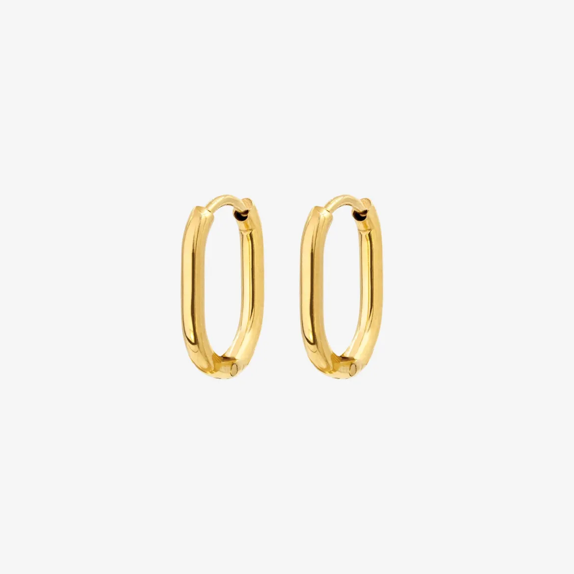 Oval Hoops Baby Gold