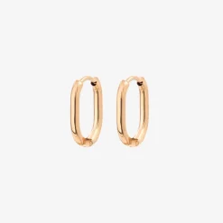Oval Hoops Baby Roségold