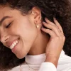 Oval Hoops Baby Roségold