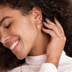 Oval Hoops Baby Roségold