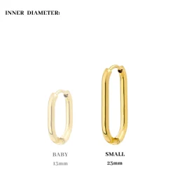 Oval Hoops Small Gold