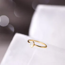 Oval Ring Silber