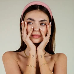 Pastel Satin Headband - Lila