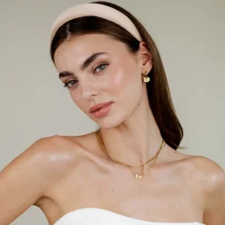 Pastel Satin Headband - Lila