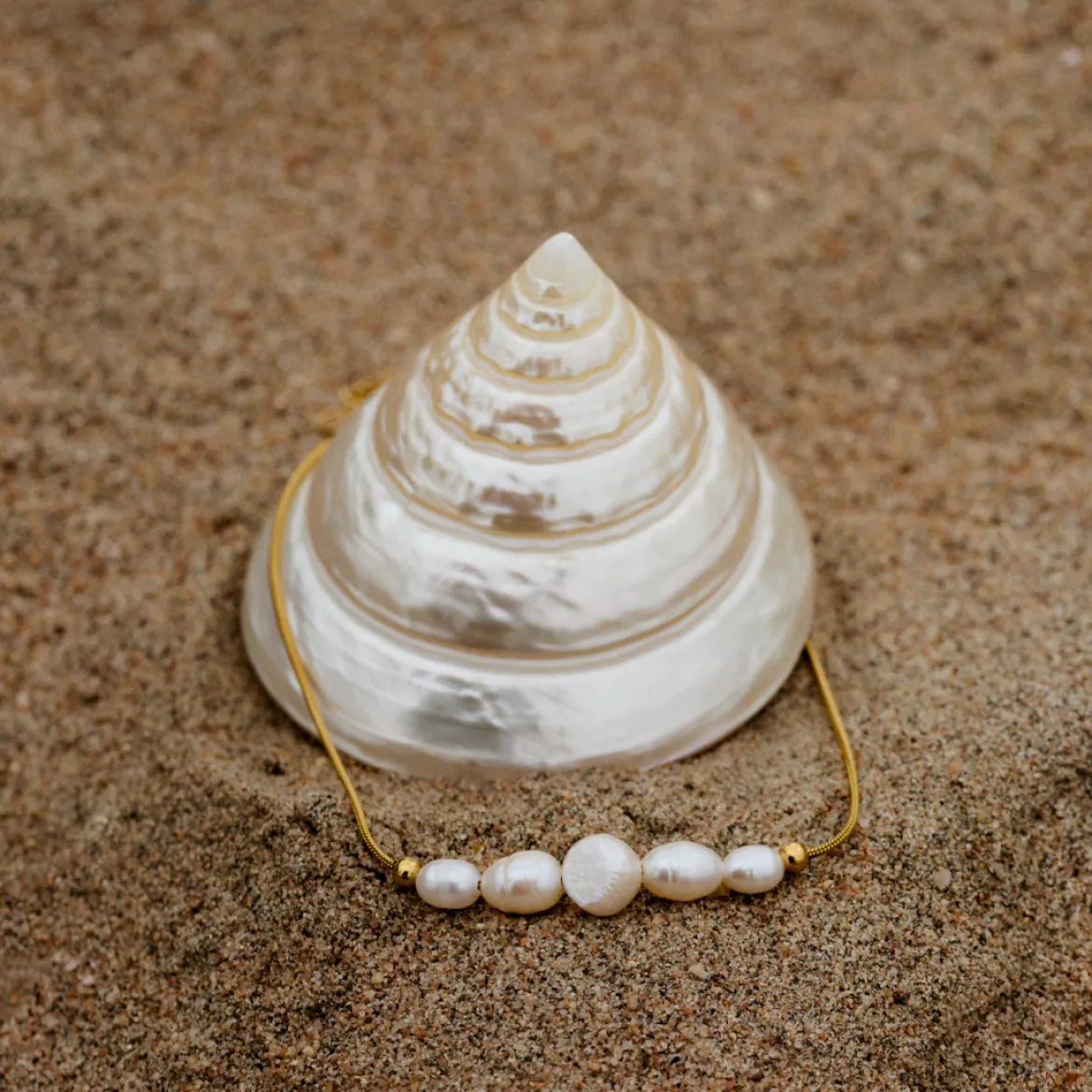 Pearlessence Anklet Gold
