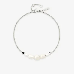 Pearlessence Anklet Silber