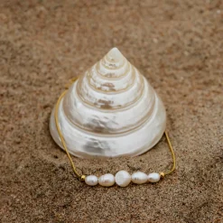 Pearlessence Anklet Silber