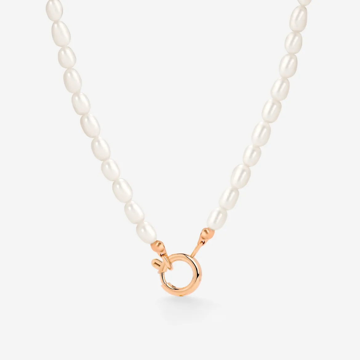 Pearly Charm Necklace Roségold