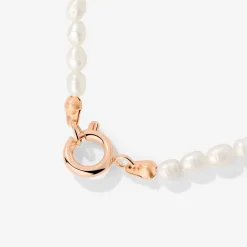 Pearly Charm Necklace Roségold