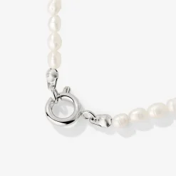 Pearly Charm Necklace Silber