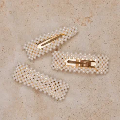 Pearly Pearl Hairclip - Gold