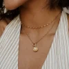Pearly Shell Classic Chain Necklace Set Roségold