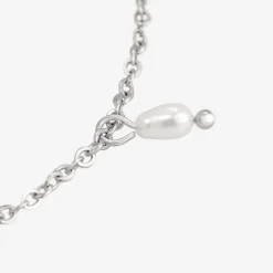 Perla Blanco Anklet Silber