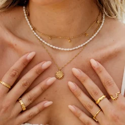 Perlita Choker Gold