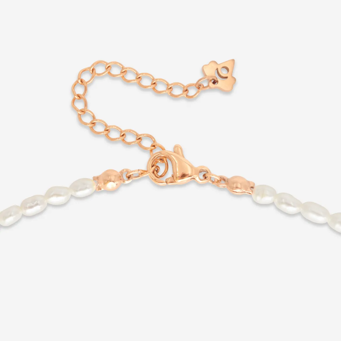 Perlita Choker Roségold