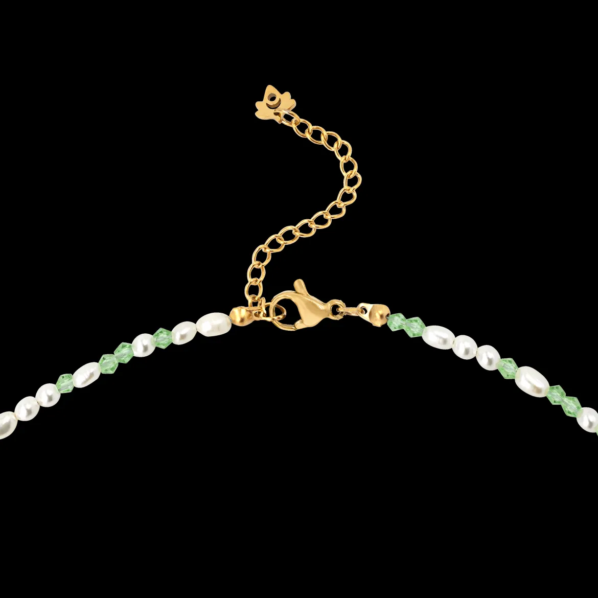 Perlita Verde Necklace Gold