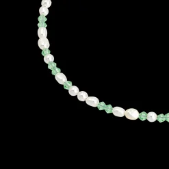 Perlita Verde Necklace Roségold
