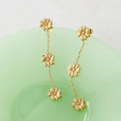 Petal Fall Studs Roségold