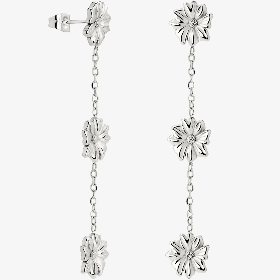 Petal Fall Studs Silber