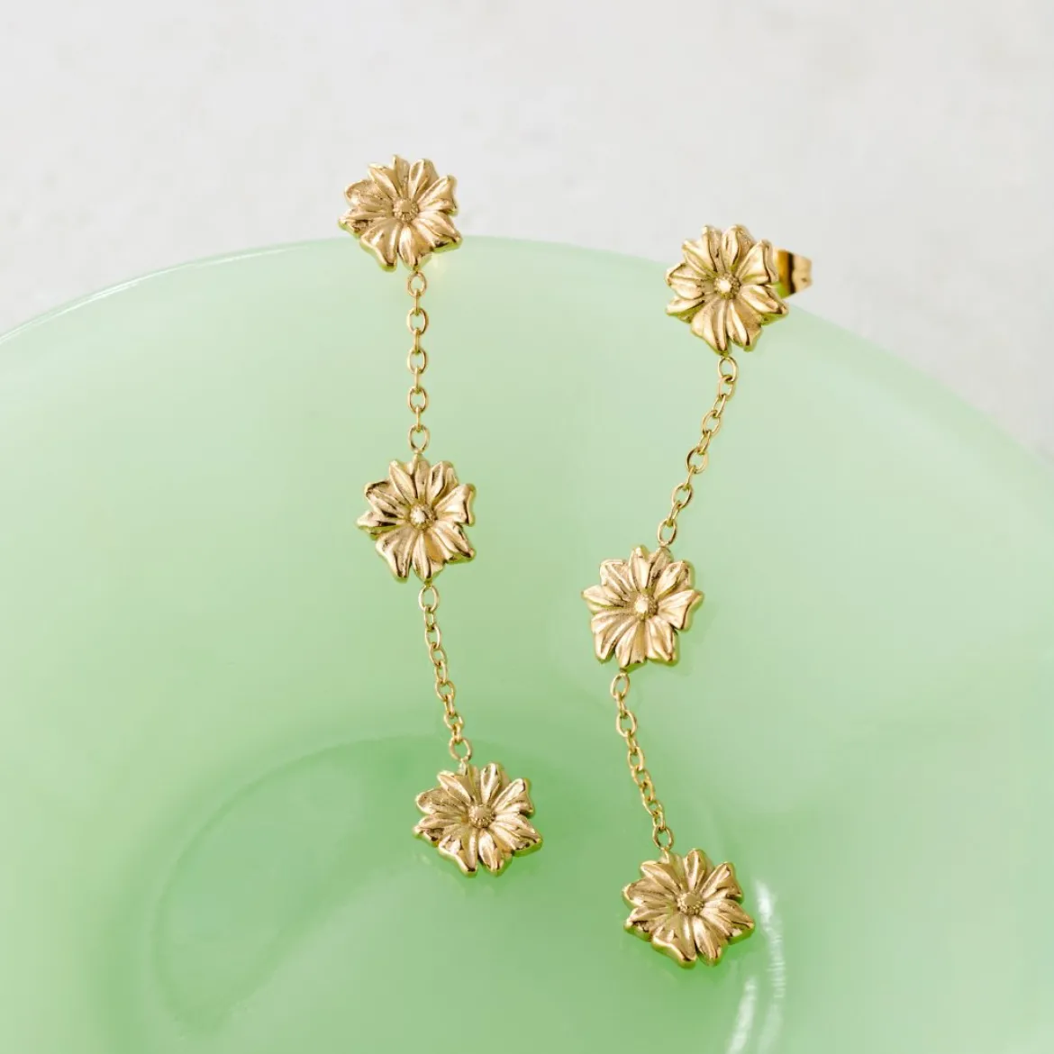 Petal Fall Studs Silber