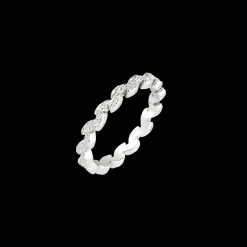 Petal Line Ring Silber