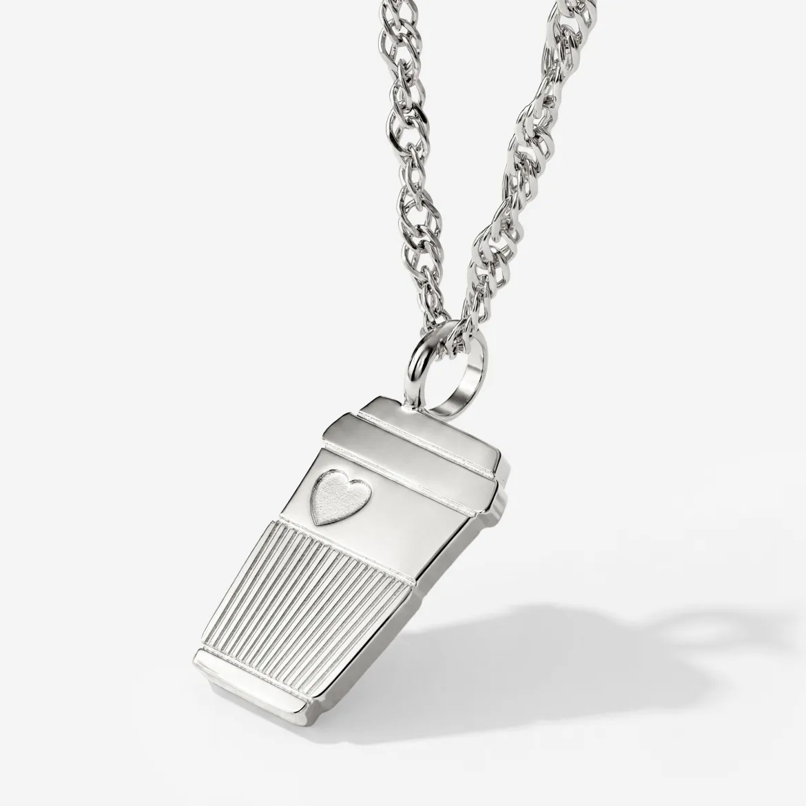 Petit Café Necklace Silber