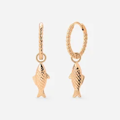 Pezito Twisted Hoop Set Small Roségold