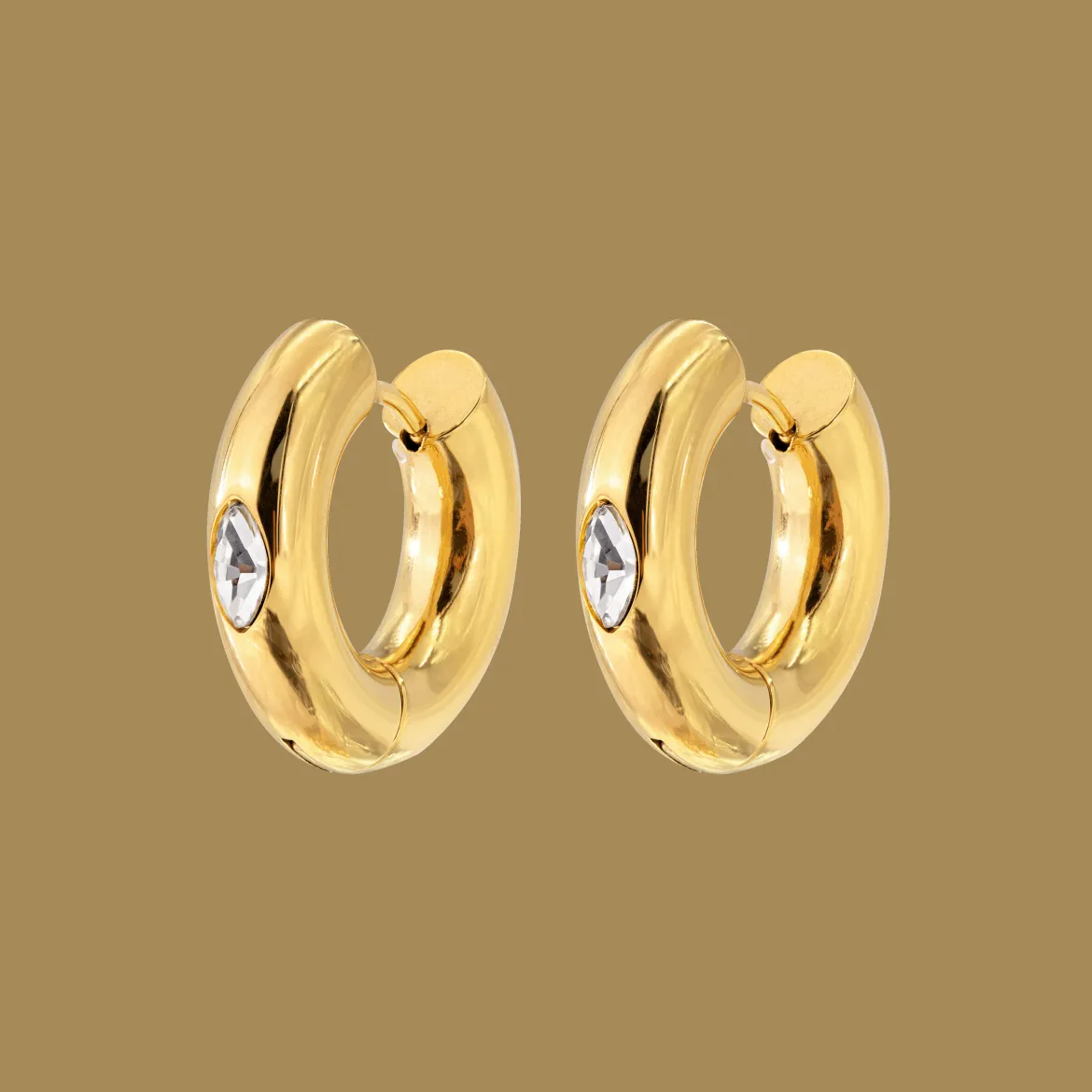 Phat Glowy Hoops Gold