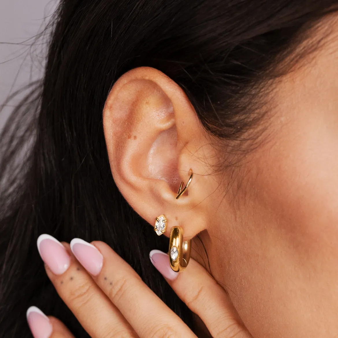 Phat Glowy Hoops Gold