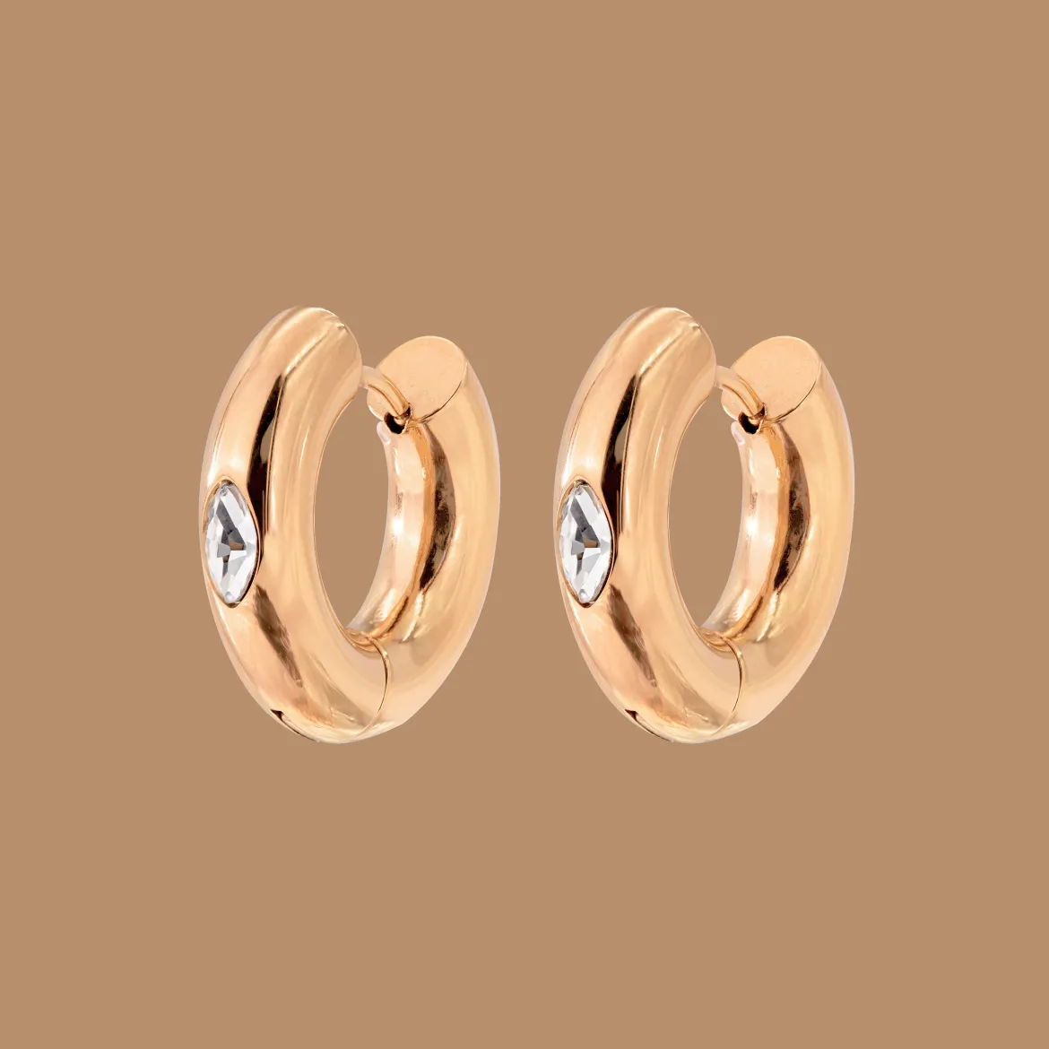 Phat Glowy Hoops Roségold