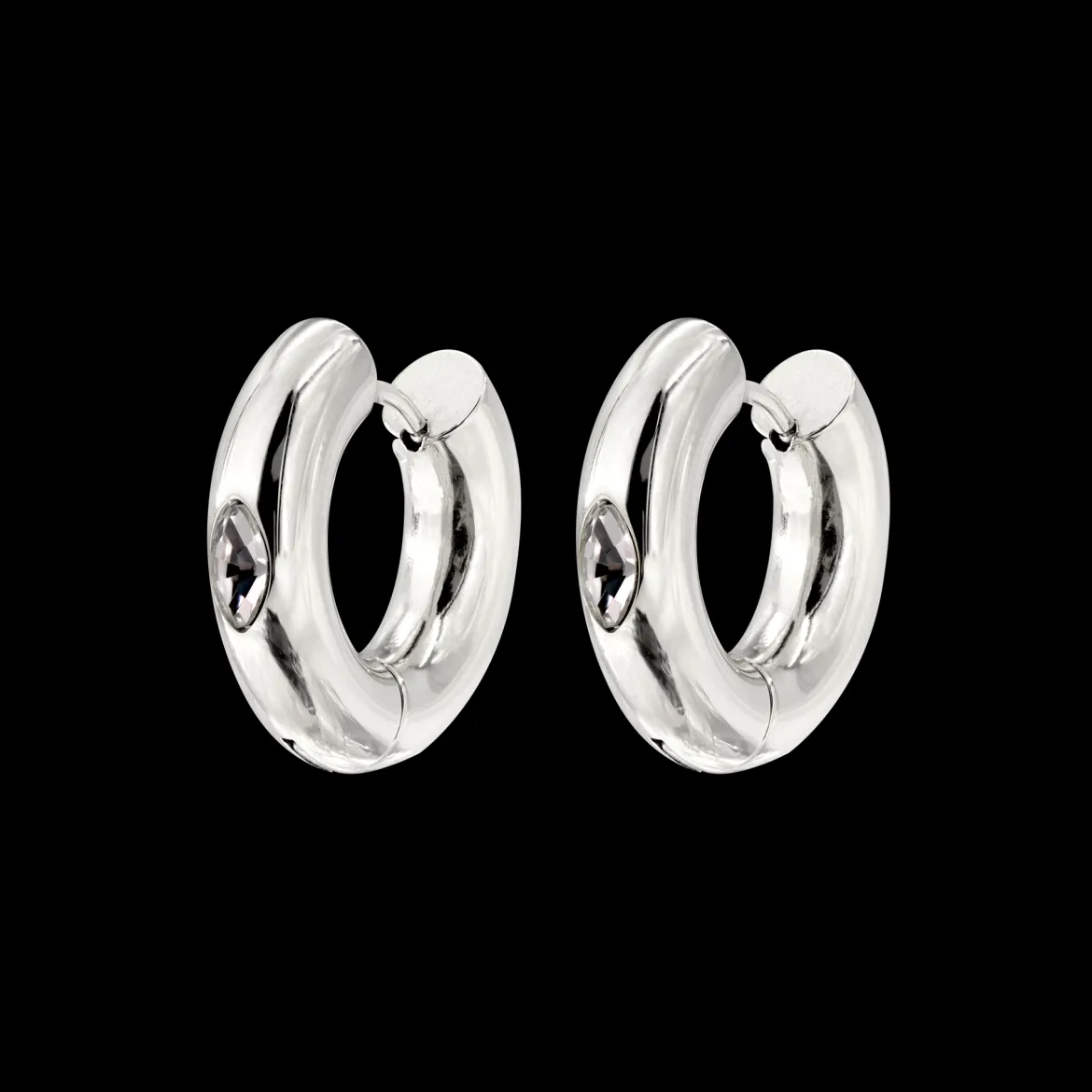 Phat Glowy Hoops Silber