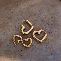 Phat Heart Hoop Bundle Roségold