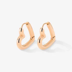 Phat Heart Hoops Large Roségold