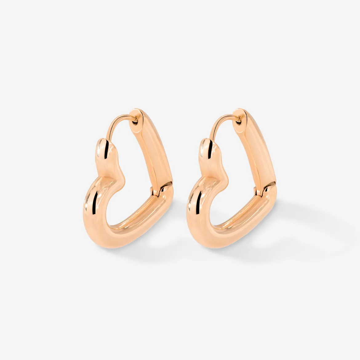 Phat Heart Hoops Large Roségold