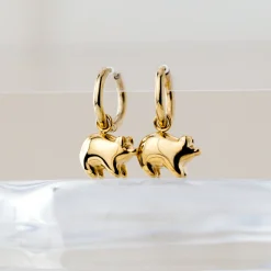 Piggy Hoop Set Small Roségold
