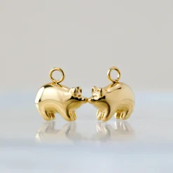 Piggy Hoop Set Small Silber