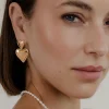 Pillow Hearts Earrings Roségold