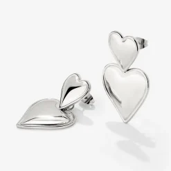 Pillow Hearts Earrings Silber