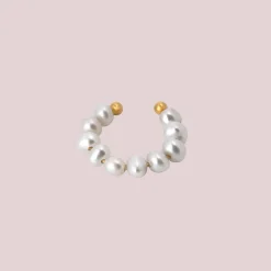 Pippo Pearl Ear Cuff Gold