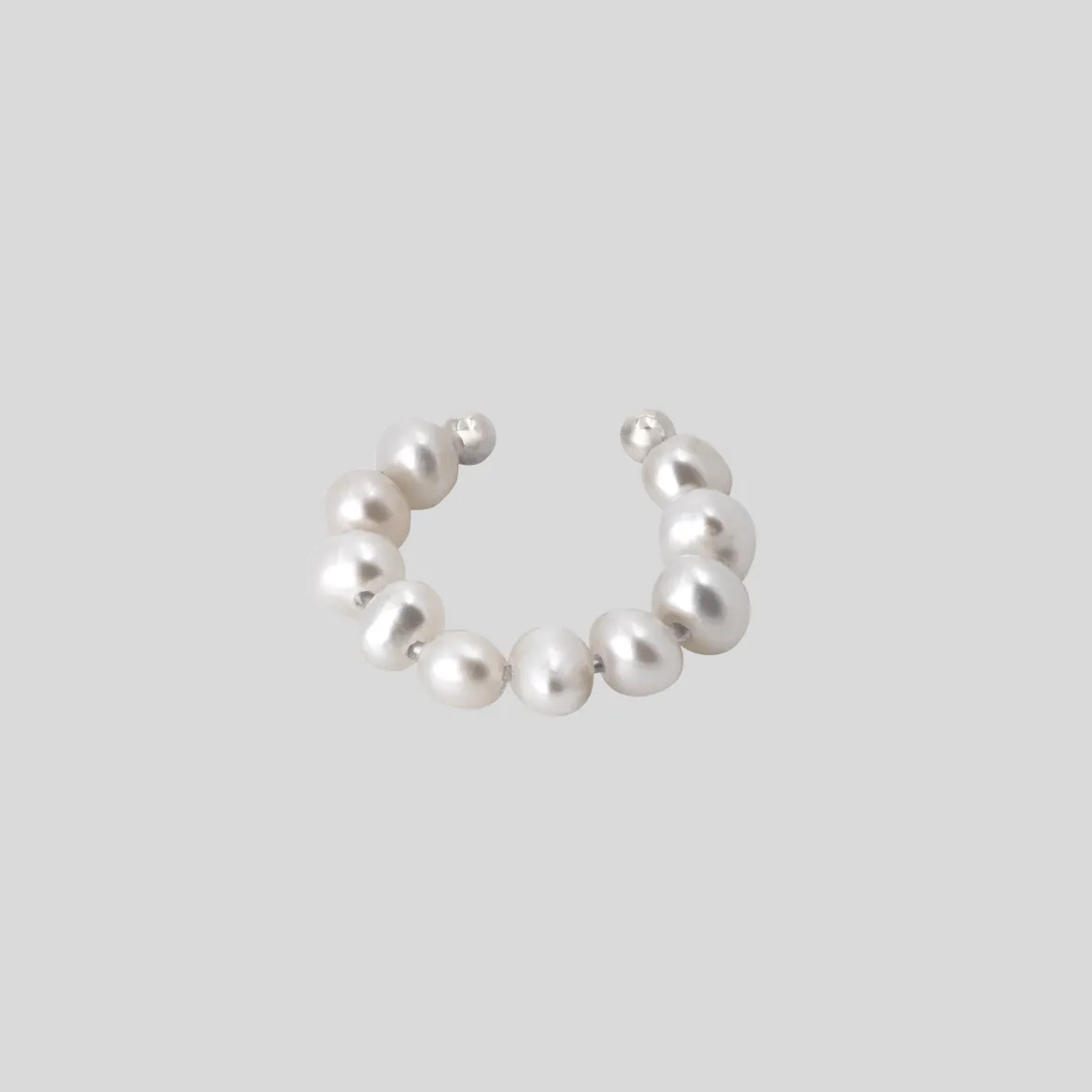 Pippo Pearl Ear Cuff Silber