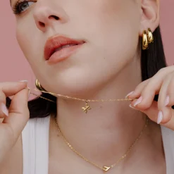 Pisces Bubble Necklace Gold